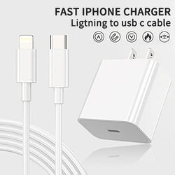 LarmTek 35W USB C Wall Charger Fast Charging Plug for Cellphone， Dual USB-C Port Compact Power Adapter for iPhone14